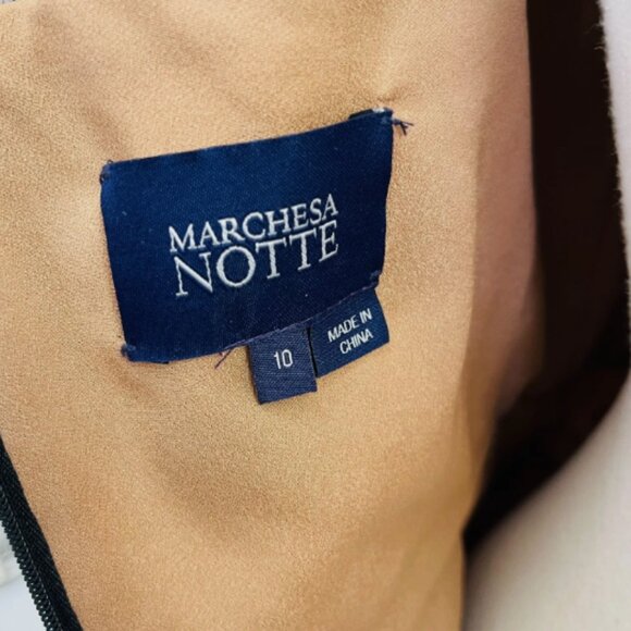 Marchesa Notte Embroidered Floral Mini Dress - Picture 14 of 16